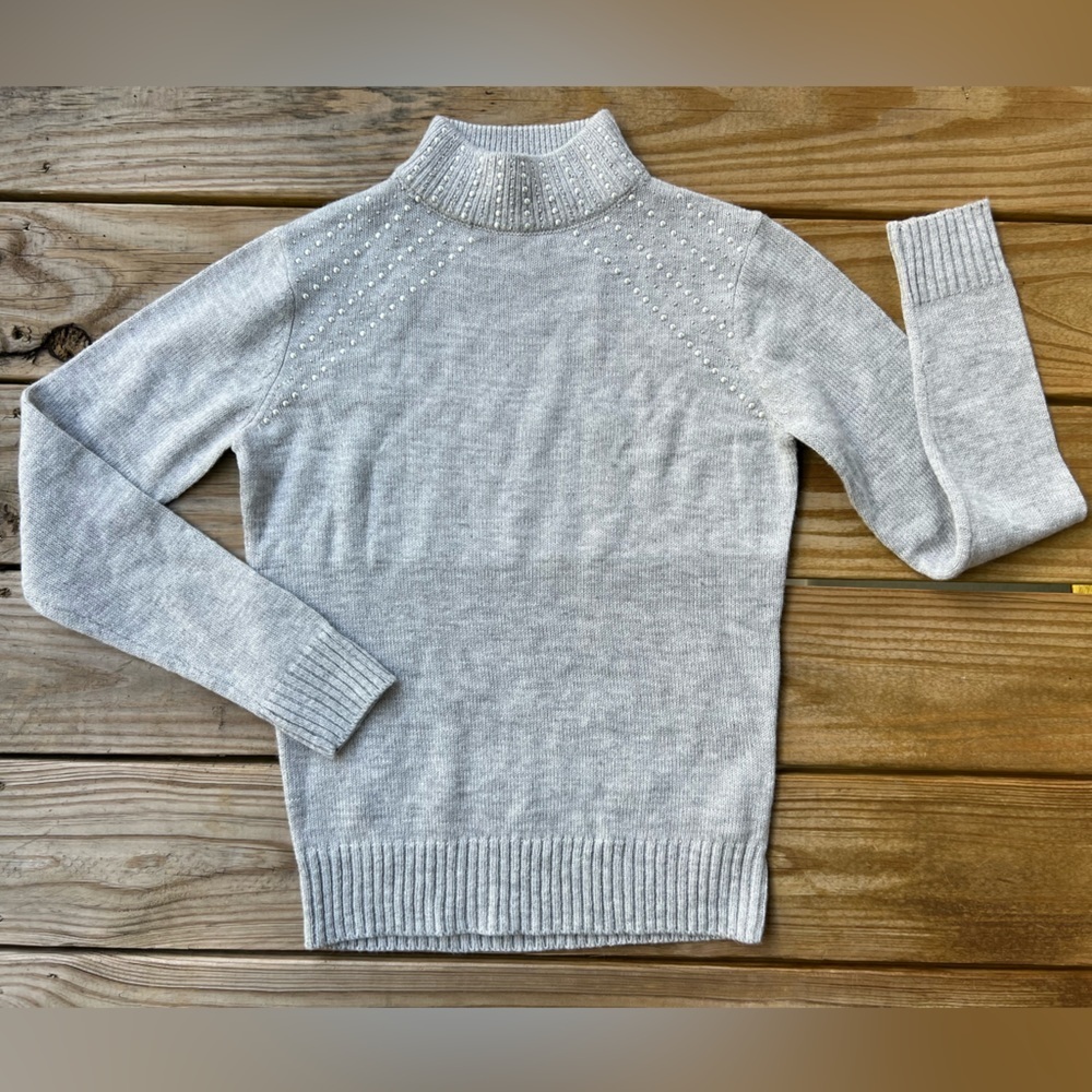 Juicy Couture grey small studded long sleeve sweater - Picture 2 of 10